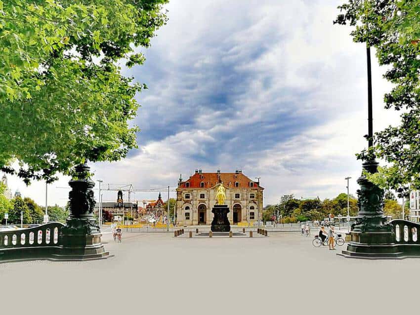 Goldenen Reiter am Neustädter Markt